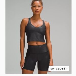 Lululemon Align top, shine - Black Radiate Transparent Foil